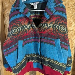 Sharon Young Multicolor Patterned Bomber Jacket